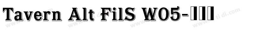 Tavern Alt FilS W05字体转换 Tavern Alt FilS W05字体转换